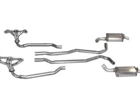 1968-1972 4-Speed Exhaust System With Headers And Magnaflow Mufflers