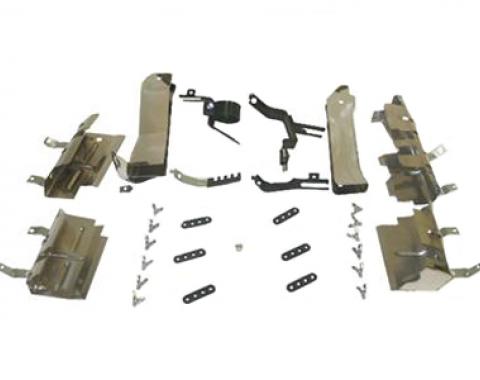 1964-1967 327 Ignition Shield Set with hardware (Less Top Ignition Shield)