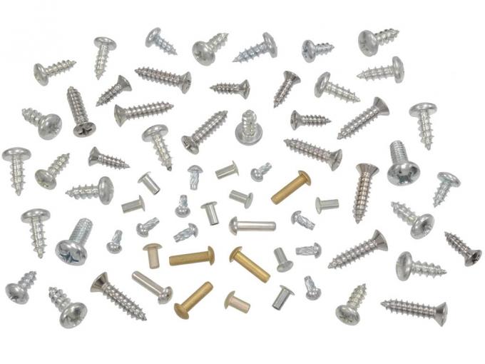 56-62 Hardtop Rebuild Hardware Kit - 66 Pieces