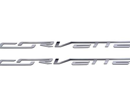 2014-2019 Corvette Polished Stainless Steel Fuel Rail Covers Letters