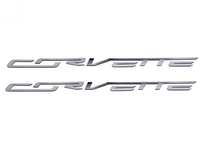 2014-2019 Corvette Polished Stainless Steel Fuel Rail Covers Letters
