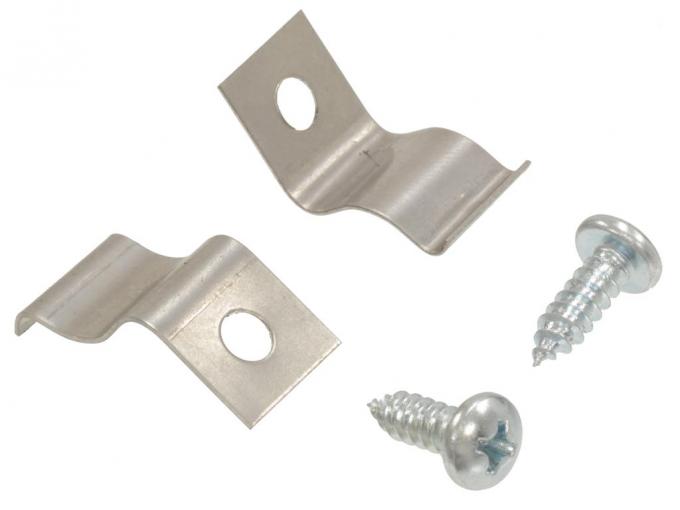 56-62 Ash Tray Retainer Clips - With Screws