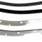 69-82 Coupe Door Outer Window Seals /Felts with Moldings Kit