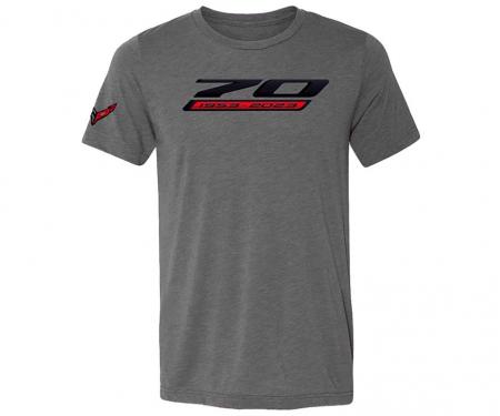 Corvette 70th Annivera Gray T-Shirt