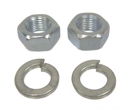 53-62 Rear Spring Mounting Eye Pin Nuts With Lockwashers - Set Of 4