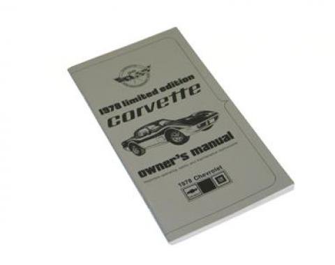 78 Owners Manual - Pace Car Edition Cover