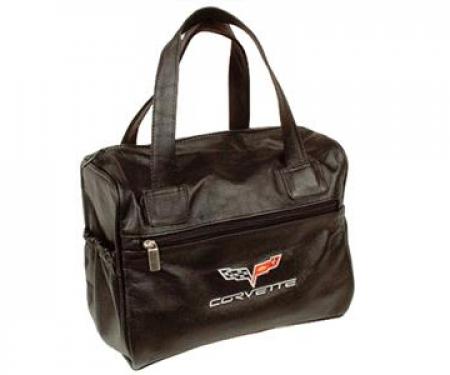2005-2013 C6 Embroidered Leather Car Kit Bag