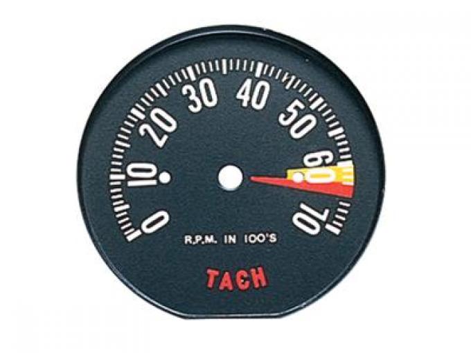 59 6500 Red Tach / Tachometer Face