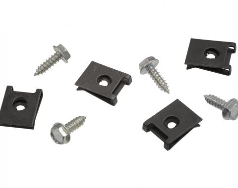 Redline Restomotive® 1977-1982 Chevrolet Corvette Parking / Emergency Brake Console Cover Mount Screw Kit