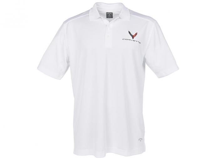 Polo Shirt C8 Corvette Men’s Callaway White