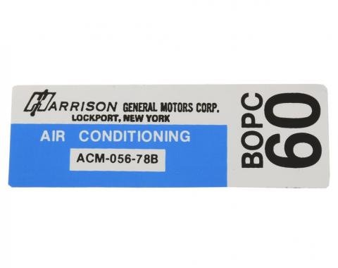 78 Harrison Heat Exchanger Decal