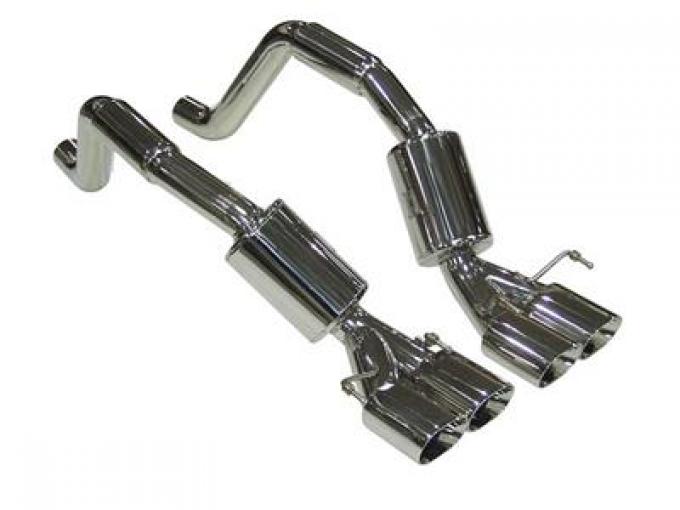 06-12 B&B Z06 ZR1 Bullet Mufflers With Quad Oval Tips