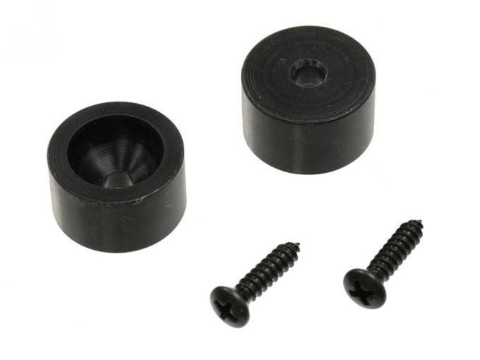 69 Seat Back Stop Upper Bumper Plastic - Round (Set of 2)
