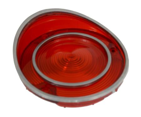 70-71 Tail Light Lens - Early 71 All Red