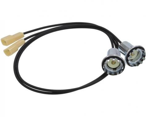 58-60 License Plate Light Lead - Includes 2 Leads With Sockets