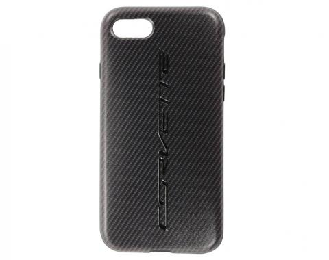 Carbon Fiber Look Corvette Script iPhone 6 or 7 Cover Phone Case