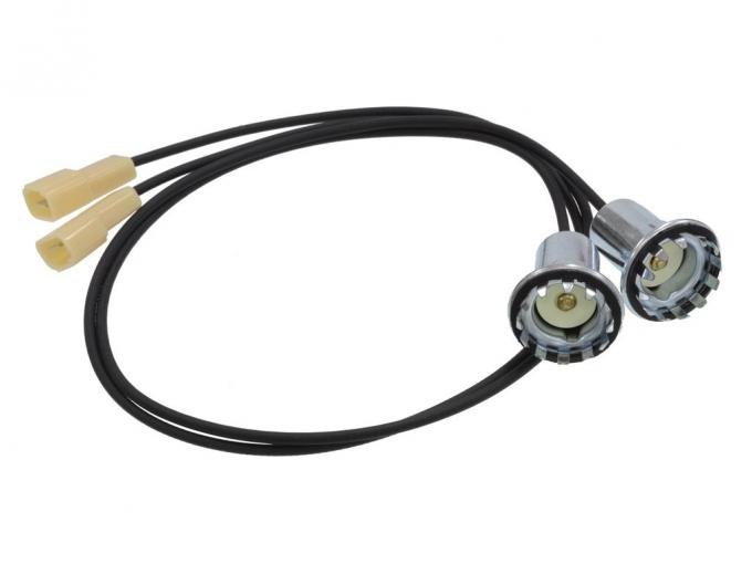 58-60 License Plate Light Lead - Includes 2 Leads With Sockets