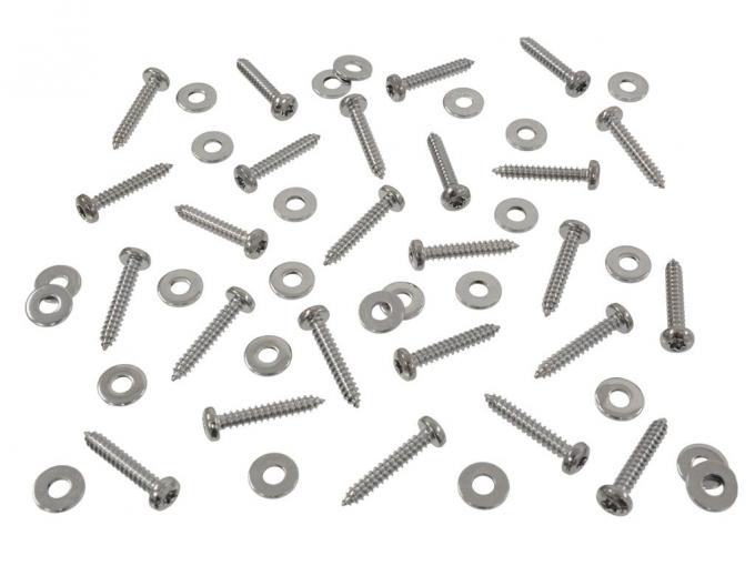 1984-2013 Chrome Engine Compartment / Underhood / Interior Detail Screws