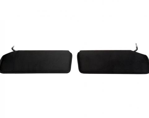 1984-1996 Black Sun Visors Replacement (Without Vanity Mirrors) - Pair