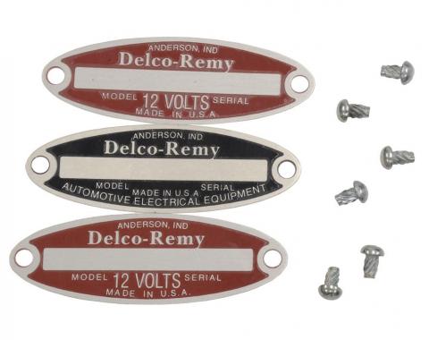 53-62 Delco Tags Set ( 3 Pieces Undated / Unstamped )