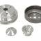 84-87 March Aluminum Engine Pulley Set - Polished 3 Piece System