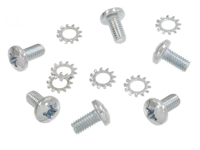 68-78 Seat Back Side Rails / Hinges Screws - Set Of 12 - Does 1 Seat