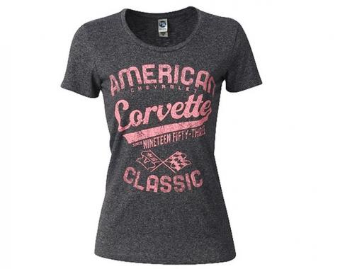 T-Shirt - Ladies Corvette American Classic
