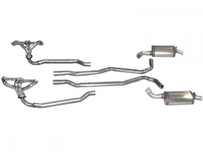 1974-1979 4 Speed and TH350 Exhaust System with Headers and Magnaflow Mufflers