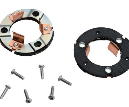 56-57 Tail Pipe Retainers in Exhaust Bezel