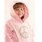 Girls Pink Sweatshirt With Peace Sign