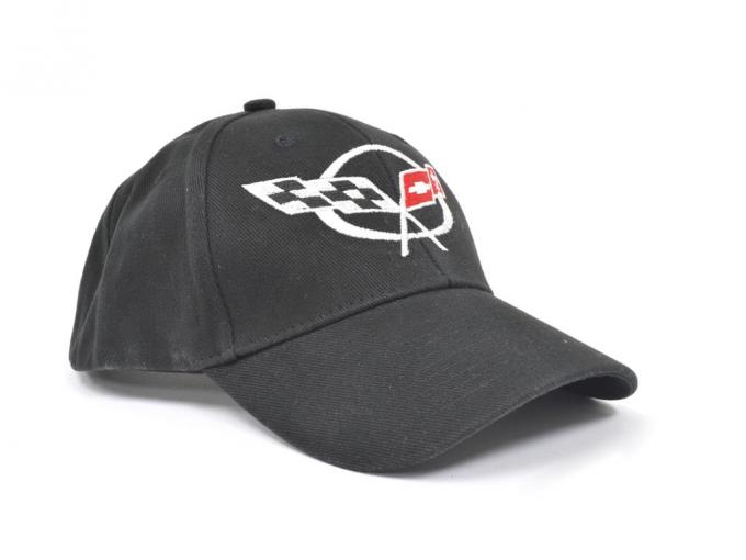 C5 Logo Black Cloth Hat - Velcro Closure