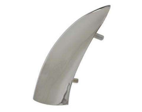 56-57 Rear Exhaust Chrome Bumper - Upper