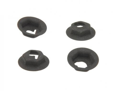 Redline Restomotive® 1984-1996 Chevrolet Corvette 4 Piece Gas Door & Front Emblem Speednut Set