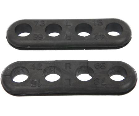 Redline Restomotive® 1956-1982 Chevrolet Corvette Set of 2 Oval Ignition / Spark Plug Wire Grommets