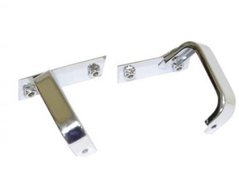 69-72 Chrome Radiator Top Brackets - 350 With 26" Radiator