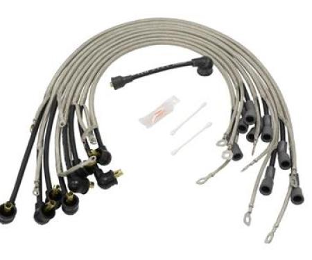 66 Spark Plug Wire Set - Correct Dated - Braided With Radio 427 3q65