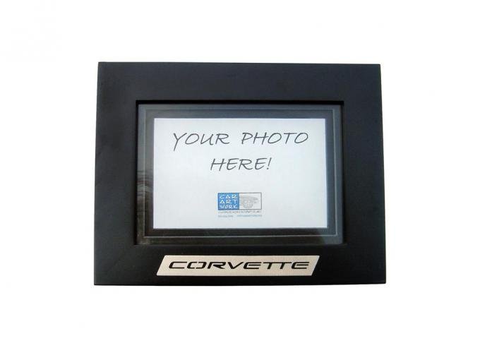 Corvette Car Art Work Blackwood Photo Frame with Signature Emblem