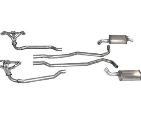 64-67 4 Speed Exhaust System With Headers And Magnaflow Mufflers