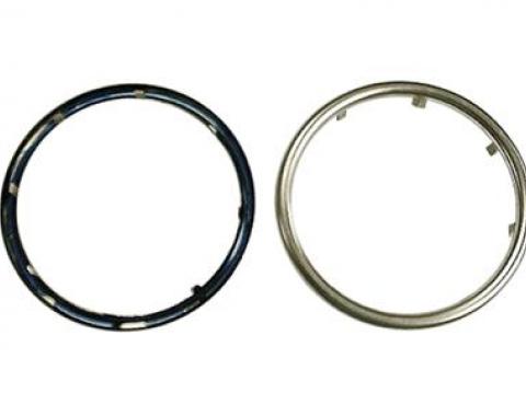 53-55 Rear Exhaust Bezels, Pair