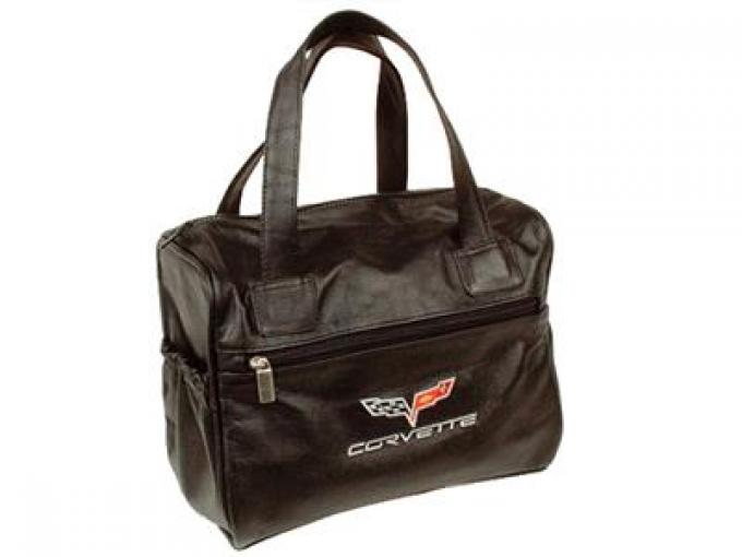 2005-2013 C6 Embroidered Leather Car Kit Bag