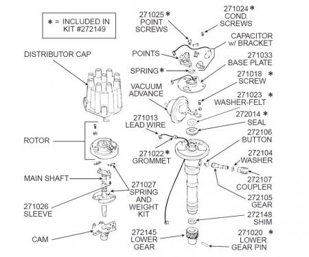55-84 Distributor Drive Gear - Lower