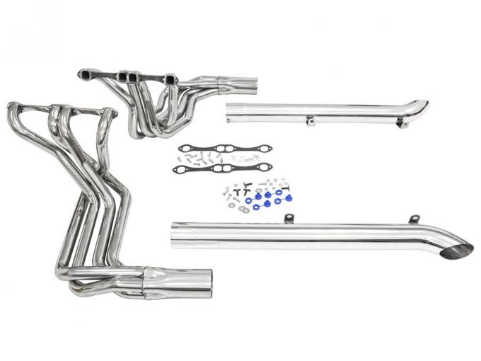 63-82 327 / 350 Side Mount Exhaust Kit - Stainless Steel By Dougs Headers