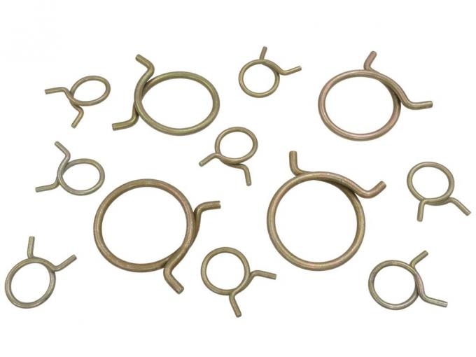 55-58 Hose Clamp Set - Radiator And Heater - 12 Pieces