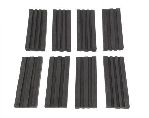 53-62 Body Mount Pad Set - Ribbed Rubber - 8 Pieces