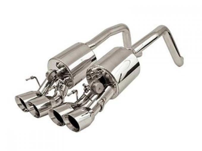 06-12 B&B Z06 ZR1 Fusion Mufflers With Quad Round Tips