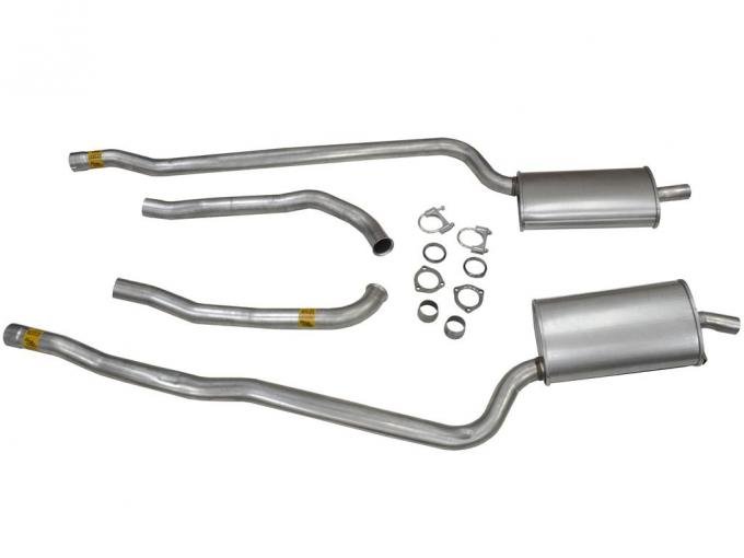 65-67 Exhaust System - 396 / 427 Manual With 2 1/2" Off Road / N11 Muffler