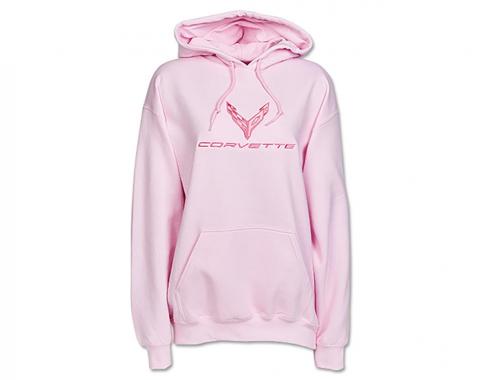 C8 Ladies Pink Hoodie / Hooded Sweatshirt