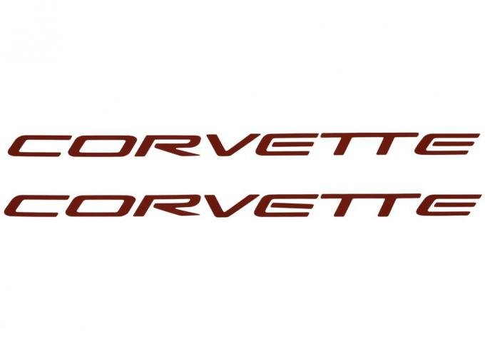 97-04 Fuel Rail Cover Decals - Corvette Letters / Emblem - Does Both Covers