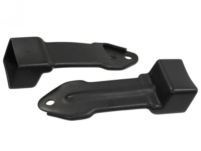 65-66 Seat Belt Retractor Covers - Black