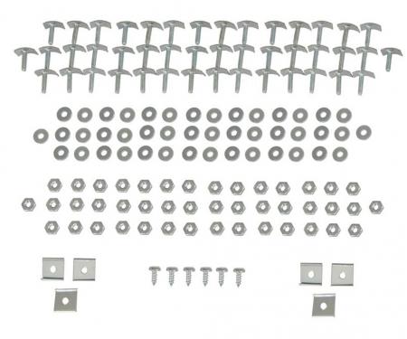 56-61 Side Trim Mouldings Mounting Kit with Tbolt, Retainers, Nuts and Washers